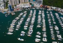 Aberdeen, Hong Kong 24 August 2020: Hong Kong yacht club